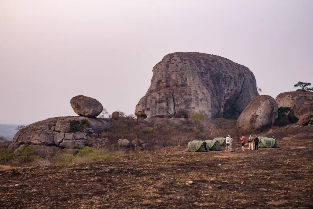 Wild kamperen in Angola